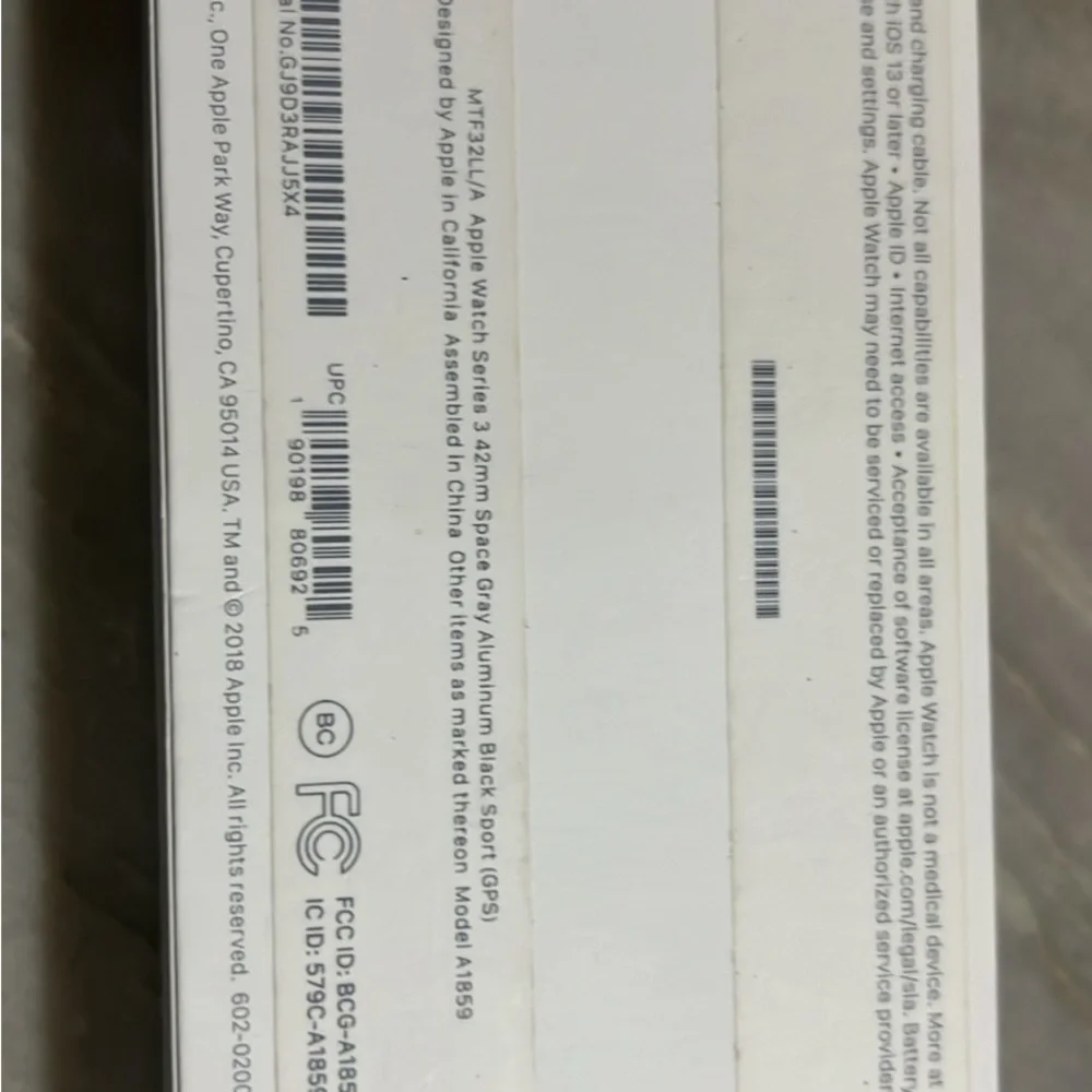 Apple Watch Series 3 42mm space gray